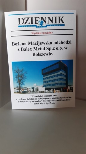 Zdjęcie oferty: Kartka na pożegnanie kolegi lub koleżanki z pracy 