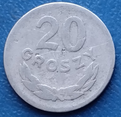 Zdjęcie oferty: 20 gr z 1949 r.  z obiegu