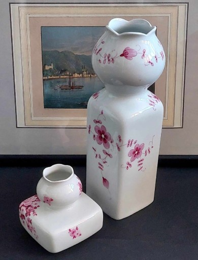 Zdjęcie oferty: Zestaw porcelanowy świecznik i wazon.