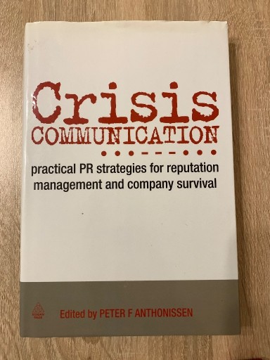 Zdjęcie oferty: Crisis Communication – Peter F. Anthonissen