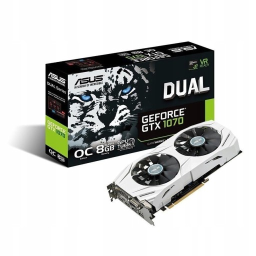 Zdjęcie oferty: ASUS GeForce GTX 1070 DUAL OC 8GB GDDR5 GWARANCJA