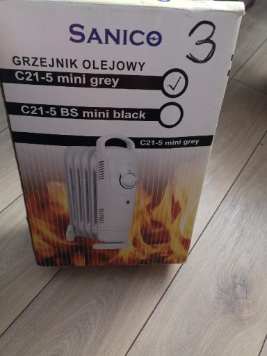 Zdjęcie oferty: Przenośny grzejnik olejowy sanico mini grey