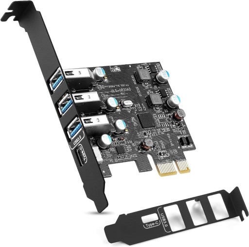 Zdjęcie oferty: Karta rozszerzeń PCI-E na USB 3.0 typu C + 3 typu A 