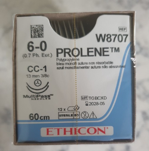 Zdjęcie oferty: Szwy chirurgiczne Prolene 6/0 - W8707 Ethicon