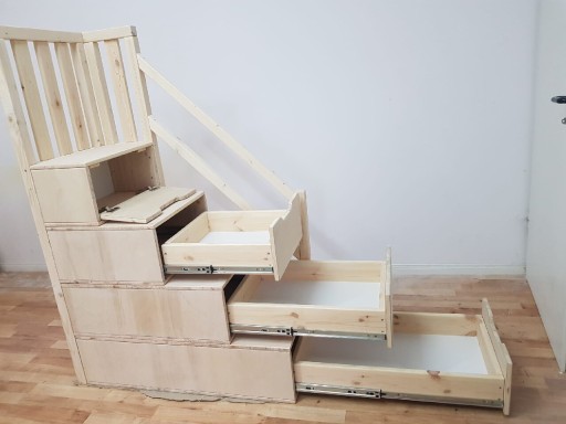Zdjęcie oferty: Schody schodki drewniane do łóżka pietrowego