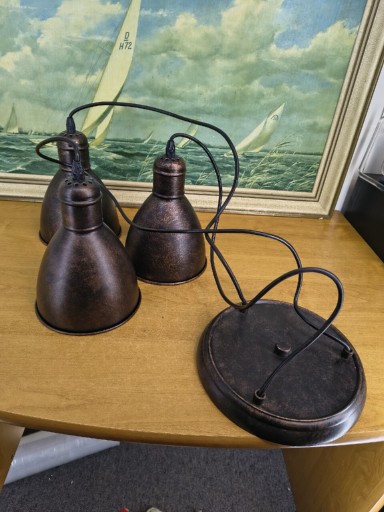 Zdjęcie oferty: Nowa lampa sufitowa EGLO – 3-punktowa, w stylu vintage / industrialnym