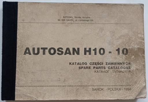 Zdjęcie oferty: Katalog części Autosan H10-10