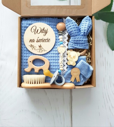 Zdjęcie oferty: Gift Box Baby shower wafel prezent dla niemowlaka