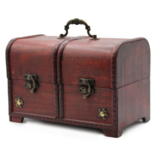 Zdjęcie oferty: Dekoracyjny kufer klasyczny brązowy zestaw 3 kufry