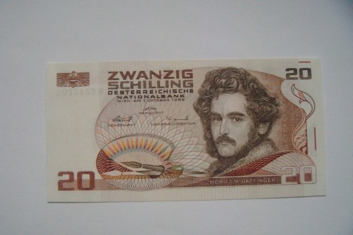 Zdjęcie oferty: BANKNOT AUSTRIA  20 Szylingów 1986 r.UNC