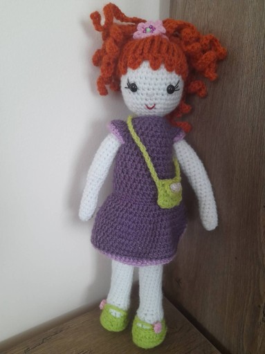 Zdjęcie oferty: Lalka kolekcjonerska w fioletowej sukience DIY