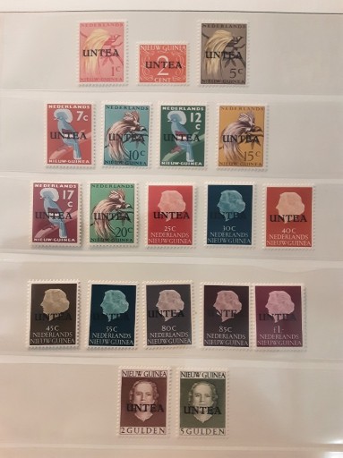 Zdjęcie oferty: Indonezja ( Poczta ONZ Zach.N.Gwinea )1962  Mi 1-19 typ 2  ptaki UNIKAT