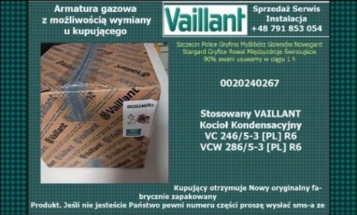 Zdjęcie oferty: Armatura gazowa Vaillant 0020240267 zespól gazowy