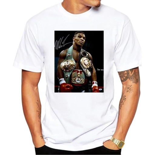 Zdjęcie oferty: Koszulka M Mike Tyson boks tshirt biała boxing