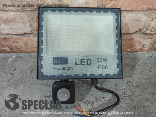 Zdjęcie oferty: LED Naświetlacz 50W z czujnikiem ruchu, klasa A