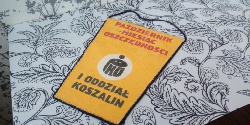 Zdjęcie oferty: Proporczyk PKO oddział I Koszalin 1977r