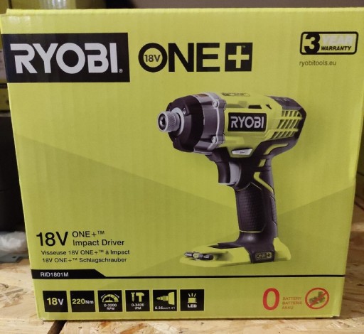 Zdjęcie oferty: RYOBI Zakrętarka udarowa RID1801M