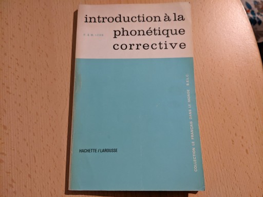 Zdjęcie oferty: Introduction a la phonetique corrective