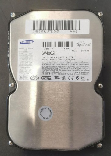 Zdjęcie oferty: Dysk 40GB Samsung SV4002H ATA / IDE