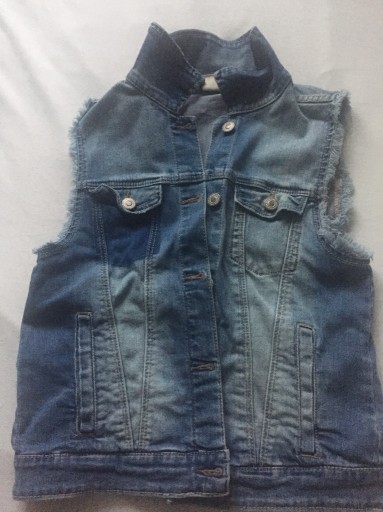 Zdjęcie oferty: Kamizelka jeans dziewczęca