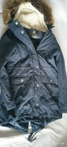 Zdjęcie oferty: ATMOSPHERE PARKA granat 34 XS lekko ocieplana wios