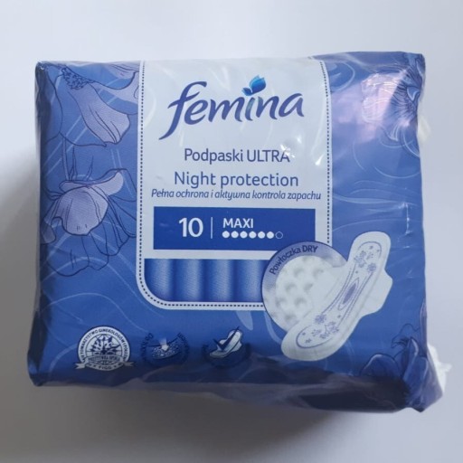Zdjęcie oferty: Podpaski higieniczne Femina ze skrzydełkami 10 szt