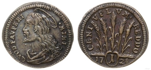 Zdjęcie oferty: Karol VI 1 pfenig 1728 - Wiener Armenhausgeld