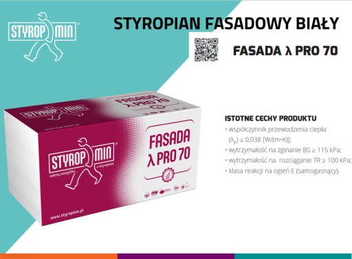 Zdjęcie oferty: Styropian EPS 70 038 Styropmin FASADA PRO 70 038