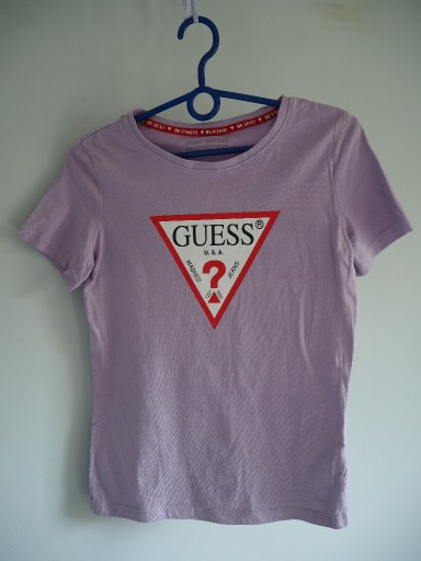 Zdjęcie oferty: t-shirt, guess, liliowa, XS