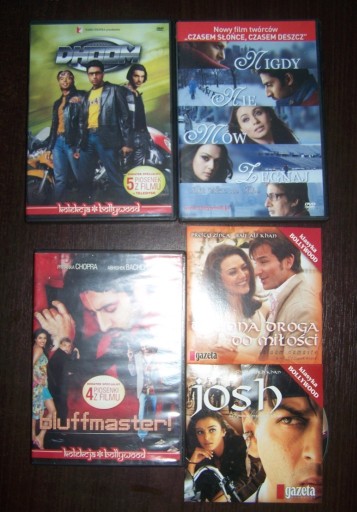 Zdjęcie oferty: Bollywood 5 filmów DVD ładny zestaw