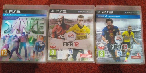 Zdjęcie oferty: GET UP AND DANCE PS3 move + FIFA 12 i FIFA 13 PS3