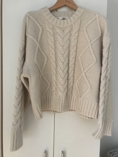 Zdjęcie oferty: Sweter z warkoczowym splotem H&M rozm L/40