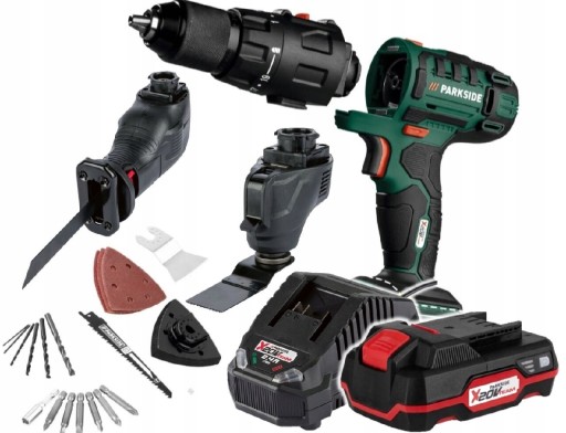 Zdjęcie oferty: AKUMULATOROWA WIERTARKA WKRĘTARKA PARKSIDE 3w1  PKGA C2 ZESTAW z Aku+Ład