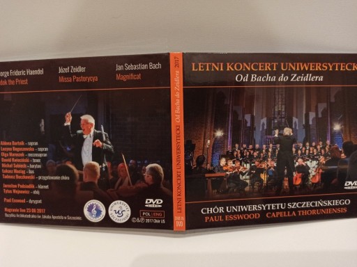 Zdjęcie oferty: Od Bacha do Zeidlera Letni koncert Uniwer. DVD bcm