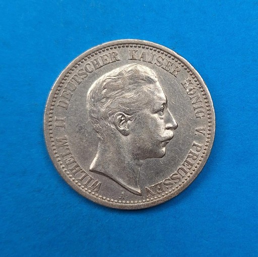 Zdjęcie oferty: Niemcy, Prusy 2 marki 1905, Wilhelm II, Ag 0,900