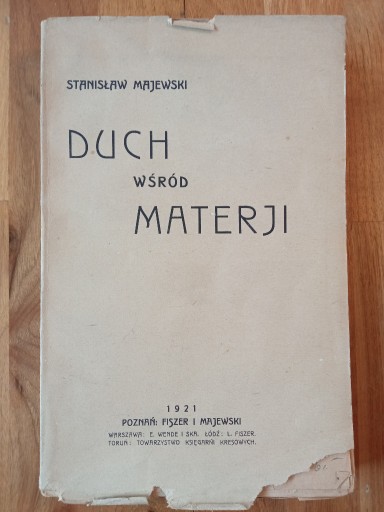 Zdjęcie oferty: Majewski, Duch wśród materji 1921