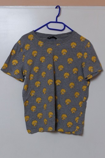 Zdjęcie oferty: cropp L The Simpsons / Lisa  szara gray koszulka