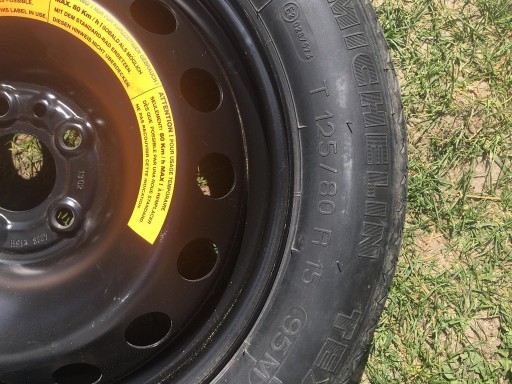 Zdjęcie oferty: KOŁO DOJAZDOWE 125/80/15"4X108 Alfa Romeo 147