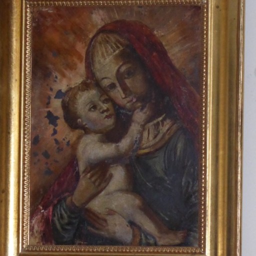 Zdjęcie oferty: Barokowy  obraz  pt. " Madonna z dzieciątkiem"