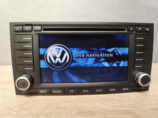 Zdjęcie oferty: Radio VW DVD Navigation + kod AUX Touareg 2din GPS 