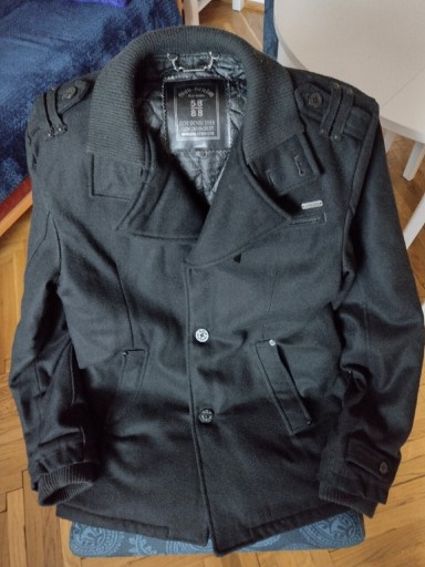 Zdjęcie oferty: Porządny płaszcz męski czarny XL/XXL