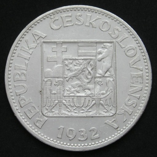 Zdjęcie oferty: Czechosłowacja 10 koron 1932 - srebro