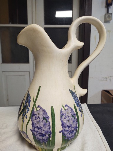 Zdjęcie oferty: Duży, ceramiczny dzban, wazon, ręcznie malowany
