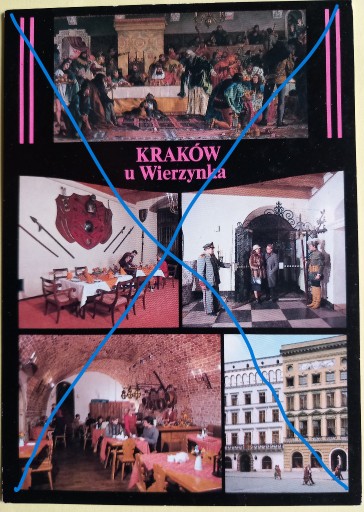 Kraków U Wierzynka Pocztówka z opisem . KWIDZYN Licytacja na