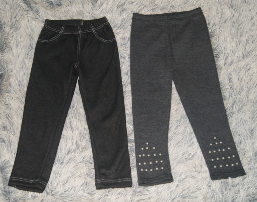 Zdjęcie oferty: Dwie pary spodni ocieplanych na zimę roz. 110/116
