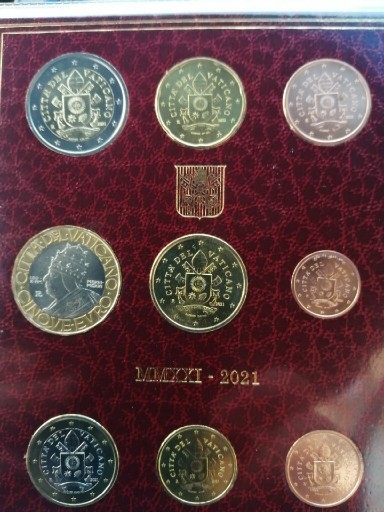 Zdjęcie oferty: Zestaw monet Watykan2021 Papież Leo X