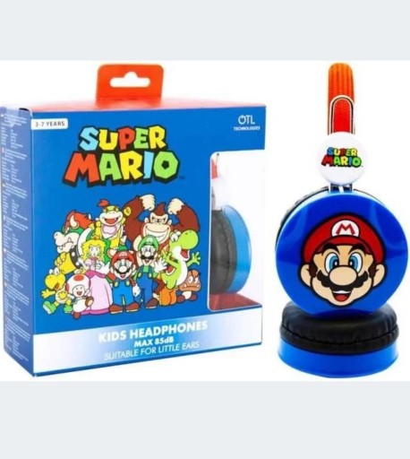 Zdjęcie oferty: Słuchawki przewodowe dla dzieci Super Mario NOWE