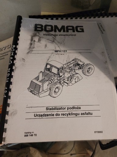 Zdjęcie oferty: Stabilizator gruntu bomag instrukcja dtr polska