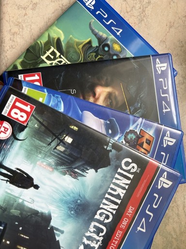 Zdjęcie oferty: Pakiet 4 gier PS4 Death Stranding Ratchet Sinking