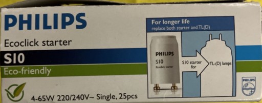 Zdjęcie oferty: Rozrusznik Philips S10 Ecoclick Starter 4-65W 1szt